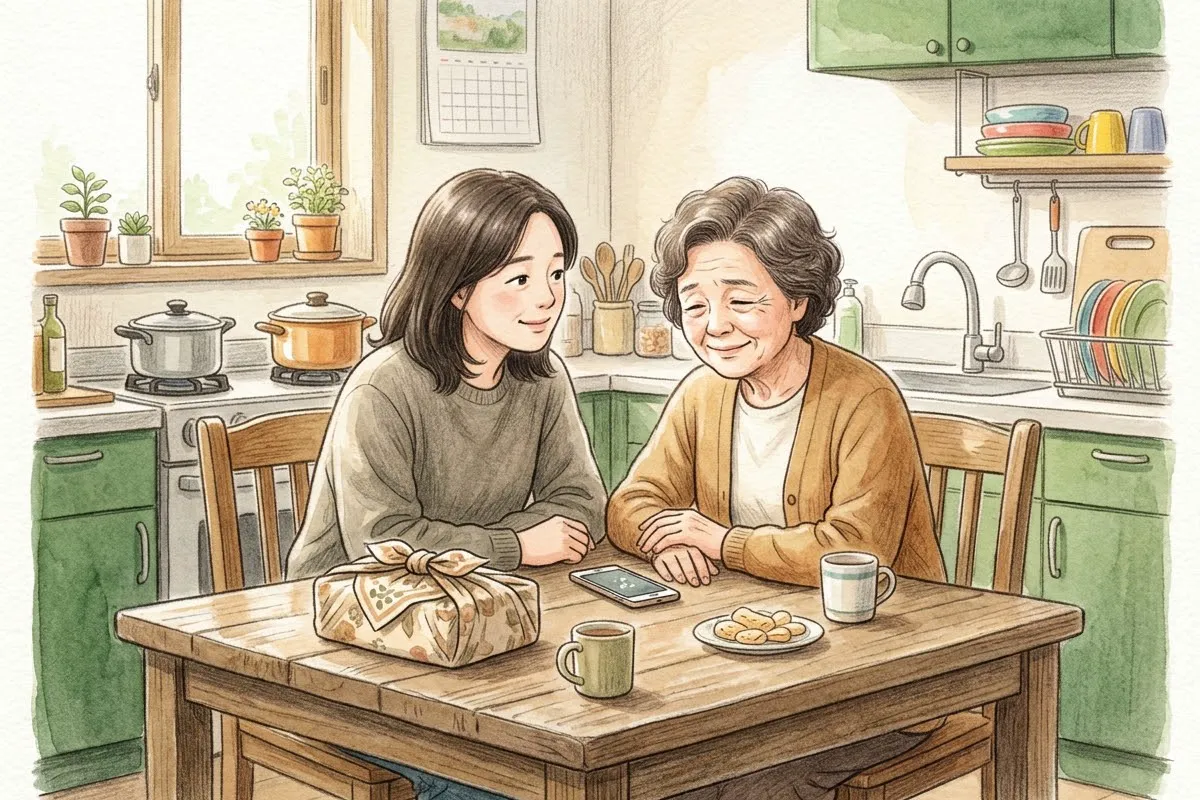 두 손을 포갠 노부부